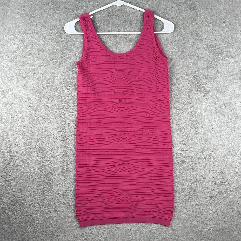 Forever 21 Dress Womens Medium Band Aid Mini Short Stretch Fitted Pink